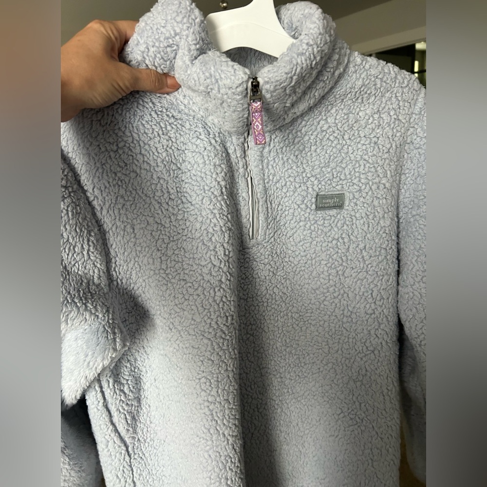 Simply Southern Soft Gray Fleece Pullover
